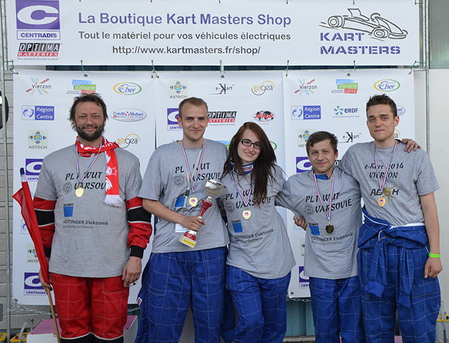 PL1 - POLAND - L'Universit de Technologie de Varsovie lors de la Rencontre e-Kart 2014